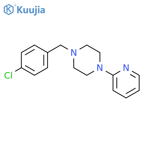 PIPERAZINE, 1-[(4-CHLOROPHENYL)METHYL]-4-(2-PYRIDINYL)- structure