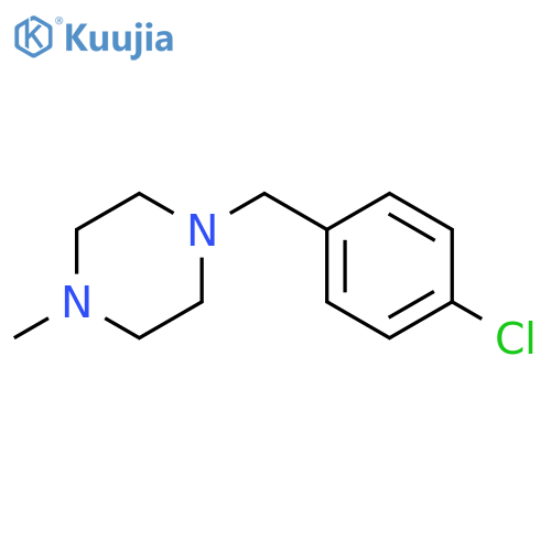 1-(4-chlorophenyl)methyl-4-methylpiperazine structure