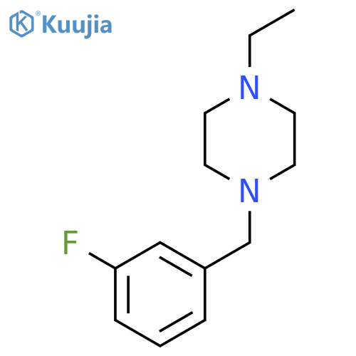 1-ethyl-4-(3-fluorophenyl)methylpiperazine structure