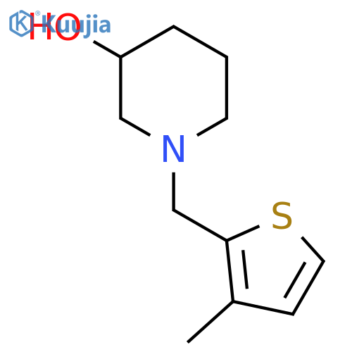 1-((3-Methylthiophen-2-yl)methyl)piperidin-3-ol structure