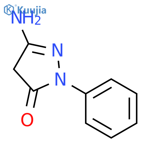 3-Amino-1-phenyl-2-pyrazolin-5-one structure