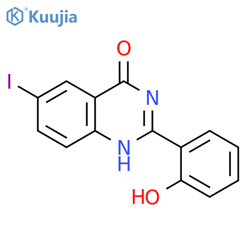 4(1H)-Quinazolinone, 2-(2-hydroxyphenyl)-6-iodo- structure