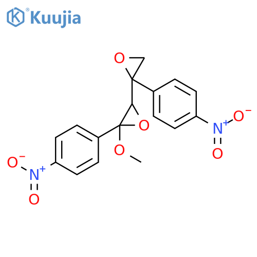 2,2'-Bioxirane, 3'-methoxy-2,3'-bis(4-nitrophenyl)- structure