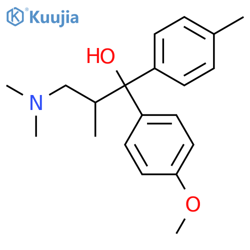 3-(dimethylamino)-1-(4-methoxyphenyl)-2-methyl-1-(4-methylphenyl)propan-1-ol structure