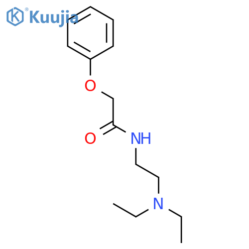 N-[2-(diethylamino)ethyl]-2-phenoxyacetamide structure