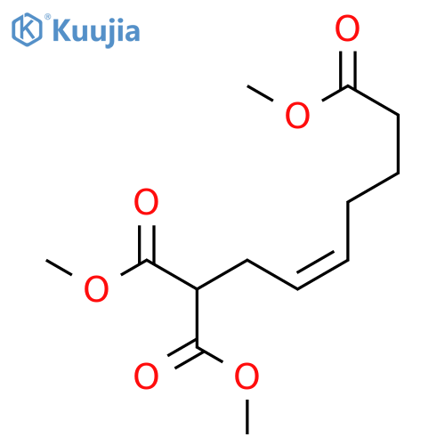 3-Heptene-1,1,7-tricarboxylic acid, trimethyl ester, (Z)- structure