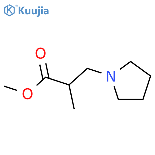 1-Pyrrolidinepropanoicacid, a-methyl-, methyl ester structure