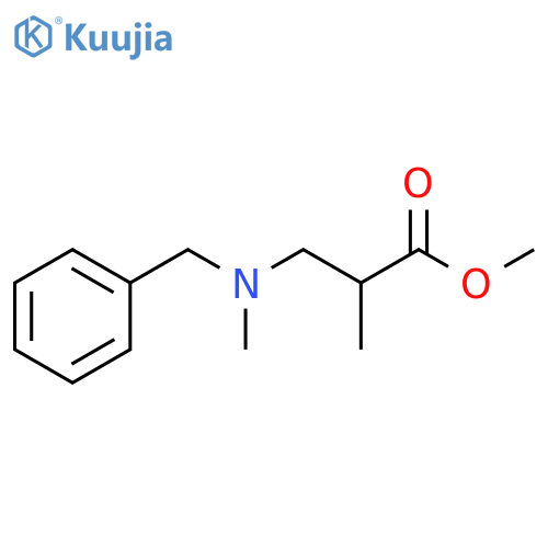 Propanoic acid, 2-methyl-3-[methyl(phenylmethyl)amino]-, methyl ester structure