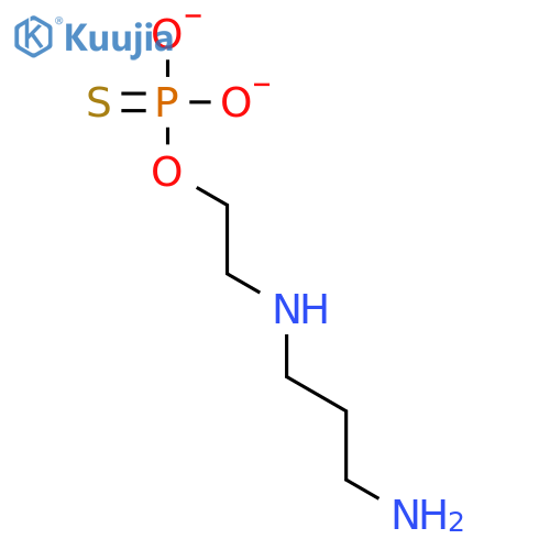 O-(2-((3-Aminopropyl)amino)ethyl) O,O-dihydrogen phosphorothioate structure
