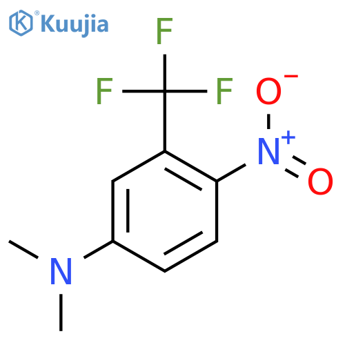 Benzenamine,N,N-dimethyl-4-nitro-3-(trifluoromethyl)- structure