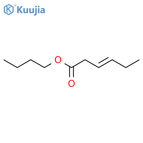3-Hexenoic acid, butyl ester structure