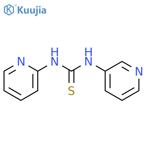 N-(2-pyridinyl)-N'-(3-pyridinyl)thiourea structure