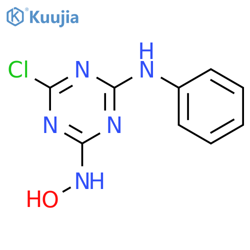 1,3,5-TRIAZINE-2,4-DIAMINE, 6-CHLORO-N-HYDROXY-N'-PHENYL- structure