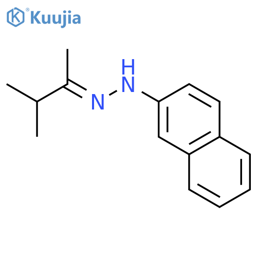 2-Butanone, 3-methyl-, 2-naphthalenylhydrazone structure