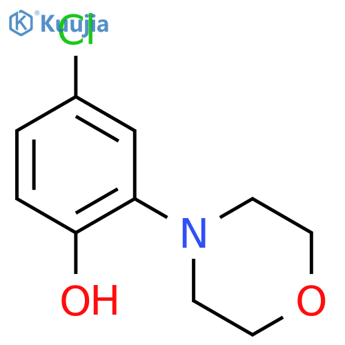 4-chloro-2-morpholin-4-ylphenol structure