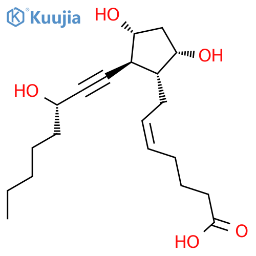 Prost-5-en-13-yn-1-oic acid, 9,11,15-trihydroxy-, (5Z,9α,11α,15S)- (9CI) structure