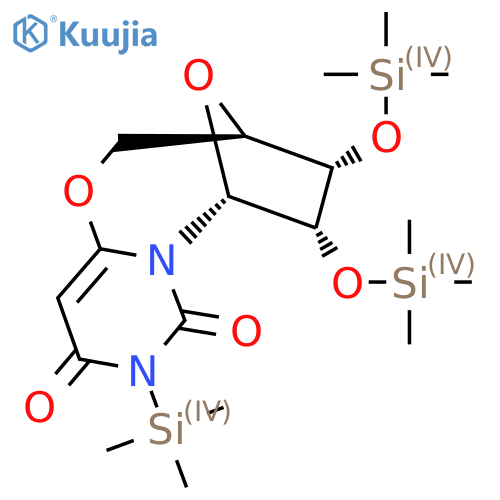 (1R,10R,11S,12S)-4-Trimethylsilyl-11,12-bis(trimethylsilyloxy)-8,13-dioxa-2,4-diazatricyclo[8.2.1.02,7]tridec-6-ene-3,5-dione structure