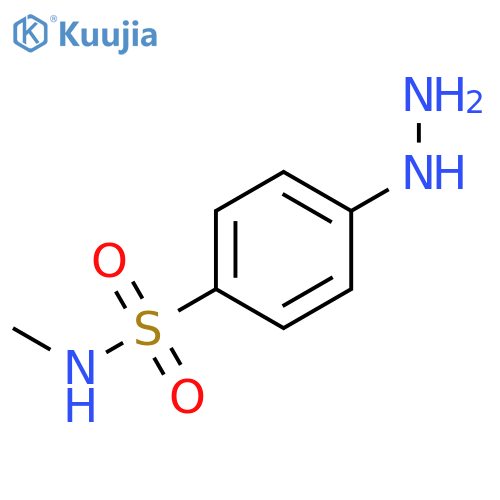4-hydrazinyl-N-methylbenzene-1-sulfonamide structure