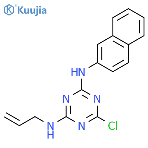 1,3,5-Triazine-2,4-diamine, 6-chloro-N-2-naphthalenyl-N'-2-propenyl- structure
