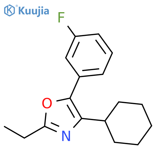 OXAZOLE, 4-CYCLOHEXYL-2-ETHYL-5-(3-FLUOROPHENYL)- structure