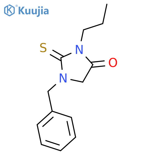 4-IMIDAZOLIDINONE, 1-(PHENYLMETHYL)-3-PROPYL-2-THIOXO- structure