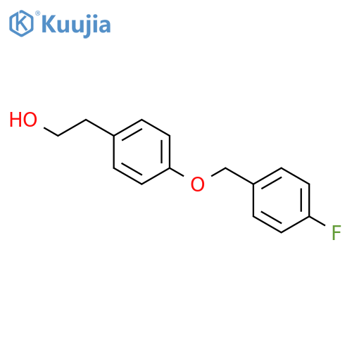 Benzeneethanol, 4-[(4-fluorophenyl)methoxy]- structure