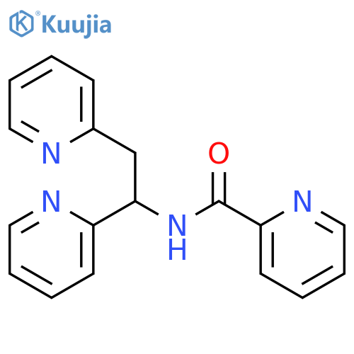 2-Pyridinecarboxamide, N-(1,2-di-2-pyridinylethyl)- structure