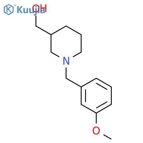 {1-[(3-Methoxyphenyl)methyl]piperidin-3-yl}methanol structure