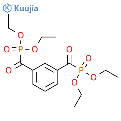 PHOSPHONIC ACID, (1,3-PHENYLENEDICARBONYL)BIS-, TETRAETHYL ESTER structure
