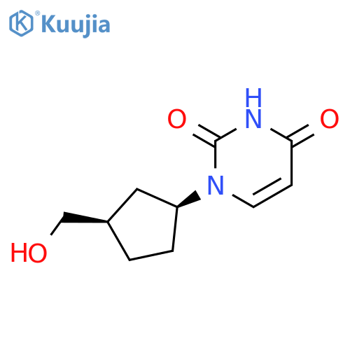 2,4(1H,3H)-PYRIMIDINEDIONE, 1-[(1S,3R)-3-(HYDROXYMETHYL)CYCLOPENTYL]- structure