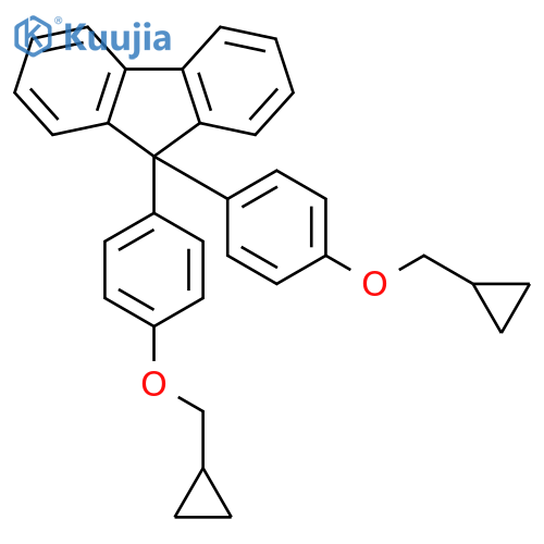 9H-Fluorene, 9,9-bis[4-(cyclopropylmethoxy)phenyl]- structure