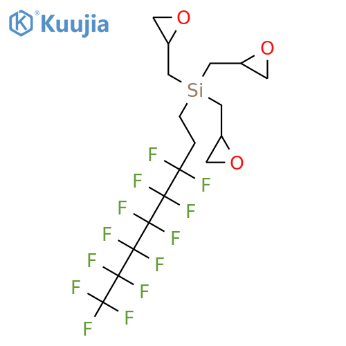 SILANE, TRIS(OXIRANYLMETHYL)(3,3,4,4,5,5,6,6,7,7,8,8,8-TRIDECAFLUOROOCTYL)- structure