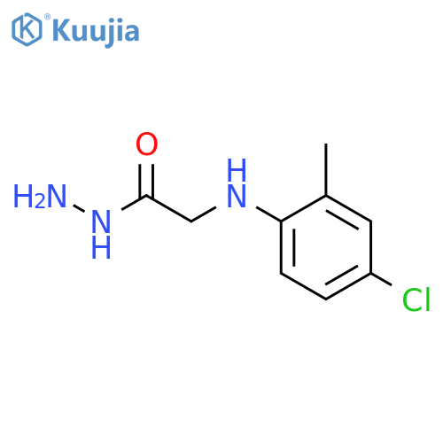 2-(4-Chloro-2-methylphenyl)aminoacetohydrazide structure