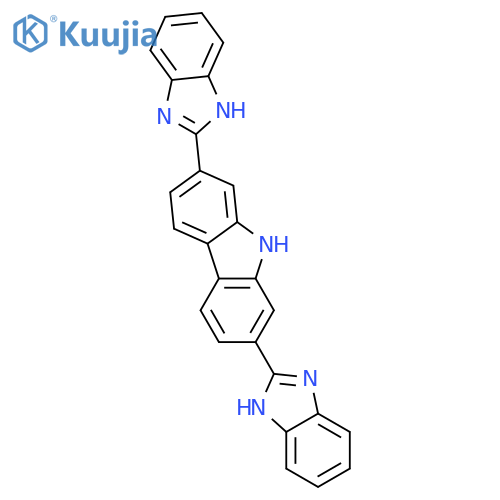 9H-Carbazole, 2,7-bis(1H-benzimidazol-2-yl)- structure