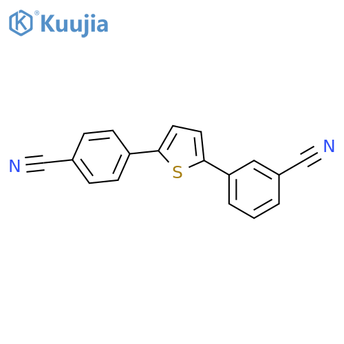 Benzonitrile, 3-[5-(4-cyanophenyl)-2-thienyl]- structure