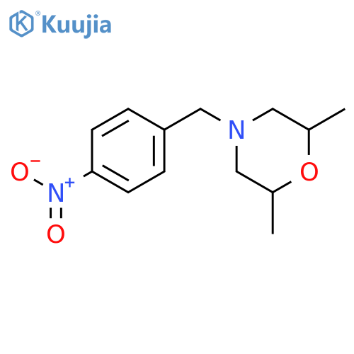 2,6-Dimethyl-4-(4-nitrobenzyl)morpholine structure
