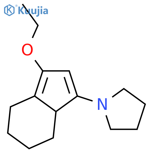 Pyrrolidine, 1-(3-ethoxy-5,6,7,7a-tetrahydro-4H-inden-1-yl)- structure