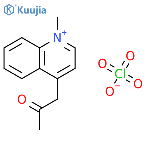 Quinolinium, 1-methyl-4-(2-oxopropyl)-, perchlorate structure