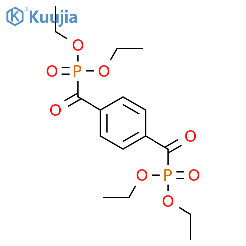 PHOSPHONIC ACID, (1,4-PHENYLENEDICARBONYL)BIS-, TETRAETHYL ESTER structure