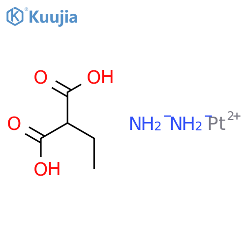 Platinum,diammine[2-ethylpropanedioato(2-)-kO1,kO3]-, (SP-4-2)- structure