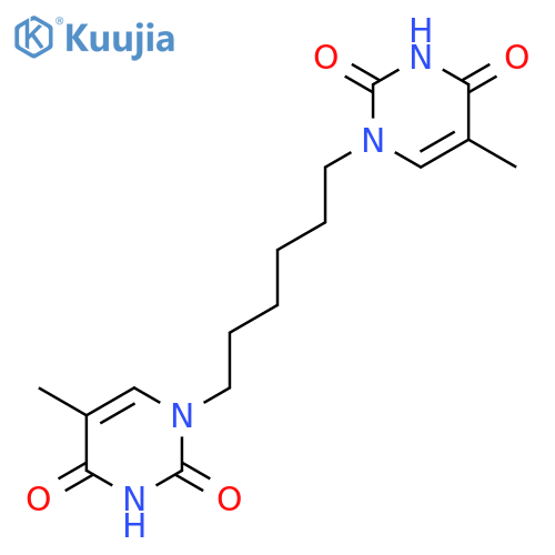 2,4(1H,3H)-PYRIMIDINEDIONE, 1,1'-(1,6-HEXANEDIYL)BIS[5-METHYL- structure