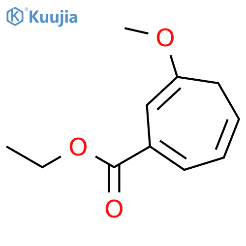 1,3,6-Cycloheptatriene-1-carboxylic acid, 6-methoxy-, ethyl ester structure