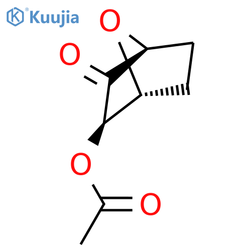 7-OXABICYCLO[2.2.1]HEPTAN-2-ONE, 3-(ACETYLOXY)-, (1S,3R,4R)- structure