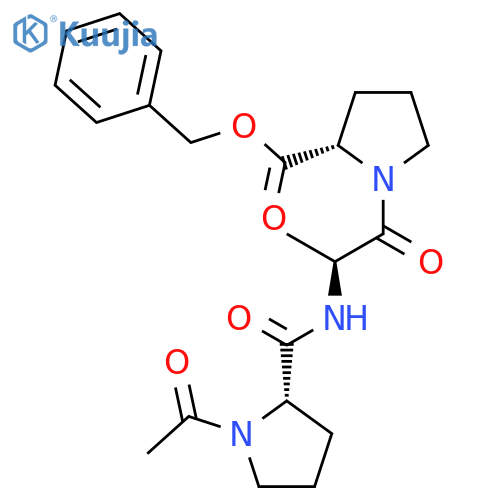 L-PROLINE, 1-[N-(1-ACETYL-L-PROLYL)-L-ALANYL]-, PHENYLMETHYL ESTER structure