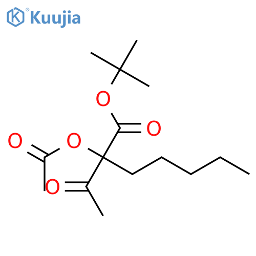 HEPTANOIC ACID, 2-ACETYL-2-(ACETYLOXY)-, 1,1-DIMETHYLETHYL ESTER structure