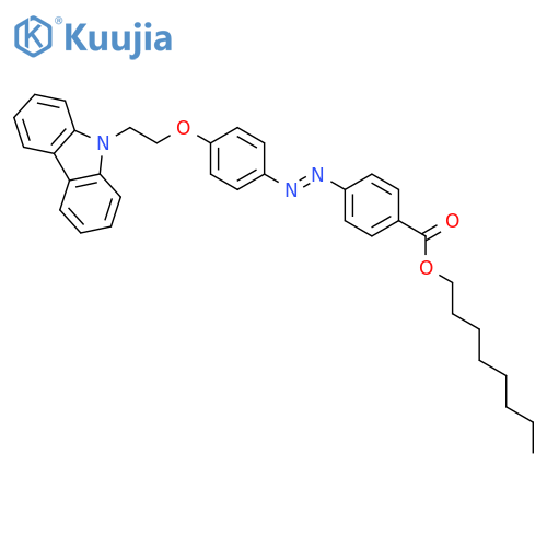 Octyl 4-[(E)-{4-[2-(9H-carbazol-9-yl)ethoxy]phenyl}diazenyl]benzoate structure
