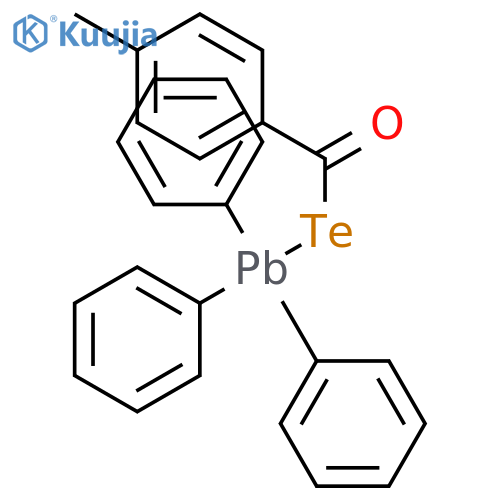Plumbane, [(4-methylbenzoyl)telluro]triphenyl- structure