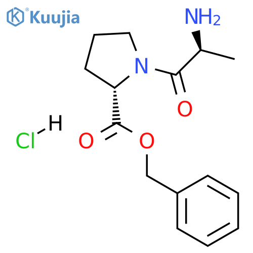 (S)-benzyl 1-((S)-2-aminopropanoyl)pyrrolidine-2-carboxylate hydrochloride structure