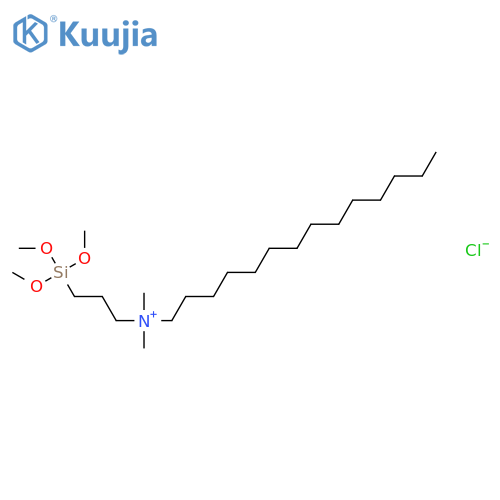 1-Tetradecanaminium,N,N-dimethyl-N-[3-(trimethoxysilyl)propyl]-, chloride (1:1) structure