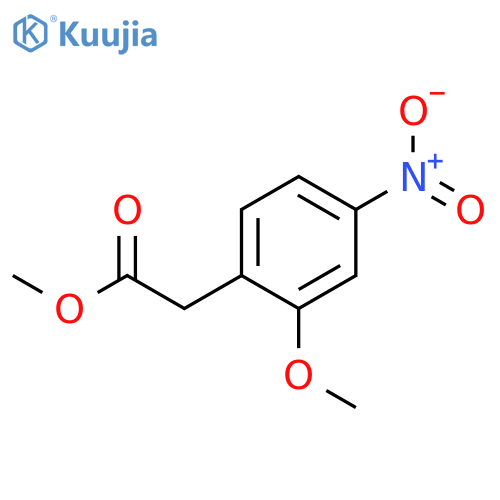 BENZENEACETIC ACID, 2-METHOXY-4-NITRO-, METHYL ESTER structure